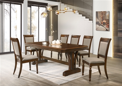 TABLE  3D-CORINNA DINING TABLE<br><small><b>EN BOIS MASSIF </b></small>